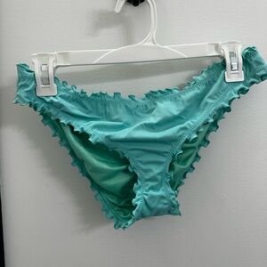 Shade & Shore Teal Women’s Bottoms with Ruffle Trim